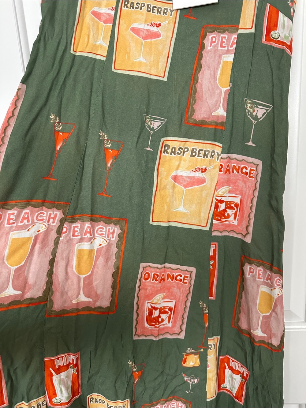 Paper Heart Olive Green Printed Maxi Dress - Picture 2 of 5